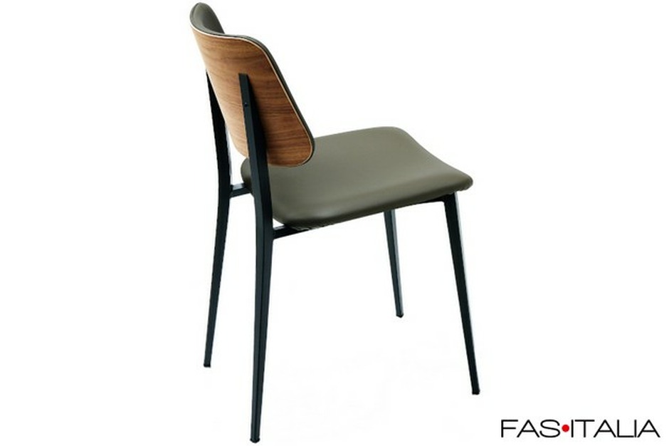 Sedia con retro schienale in legno Garofano