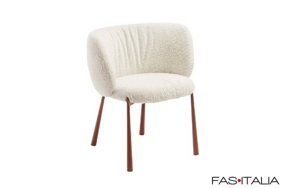 Poltroncina con gambe in metallo