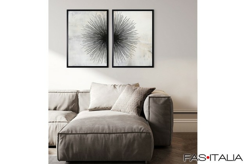 Quadro per hotel con motivo geometrico