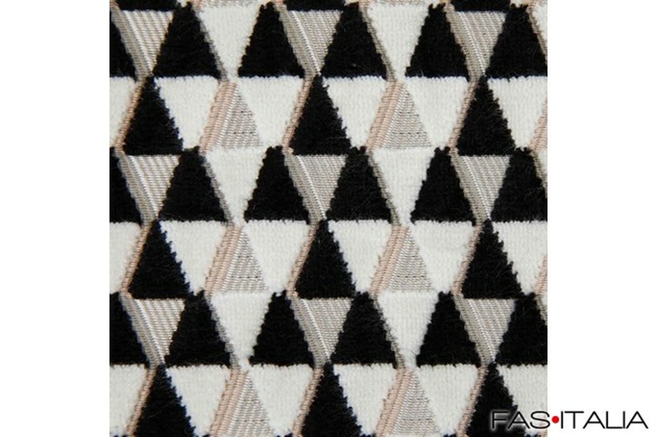 Velluto jacquard antifiamma a diamanti