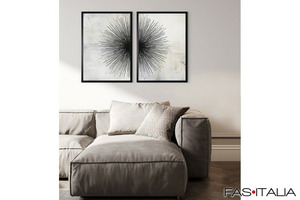 Quadro per hotel con motivo geometrico