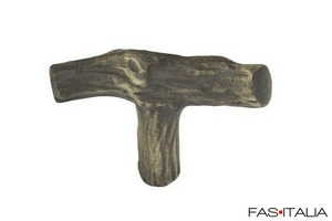 Pomellino per mobili in bronzo a forma di tronco