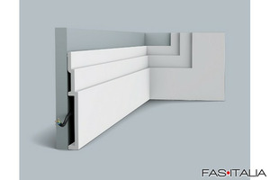 Cornice multifunzionale da soffitto o battiscopa