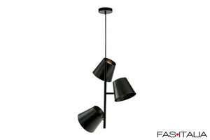 Lampada a sospensione in ferro grezzo