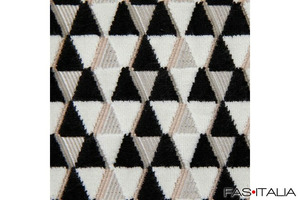 Velluto jacquard antifiamma a diamanti